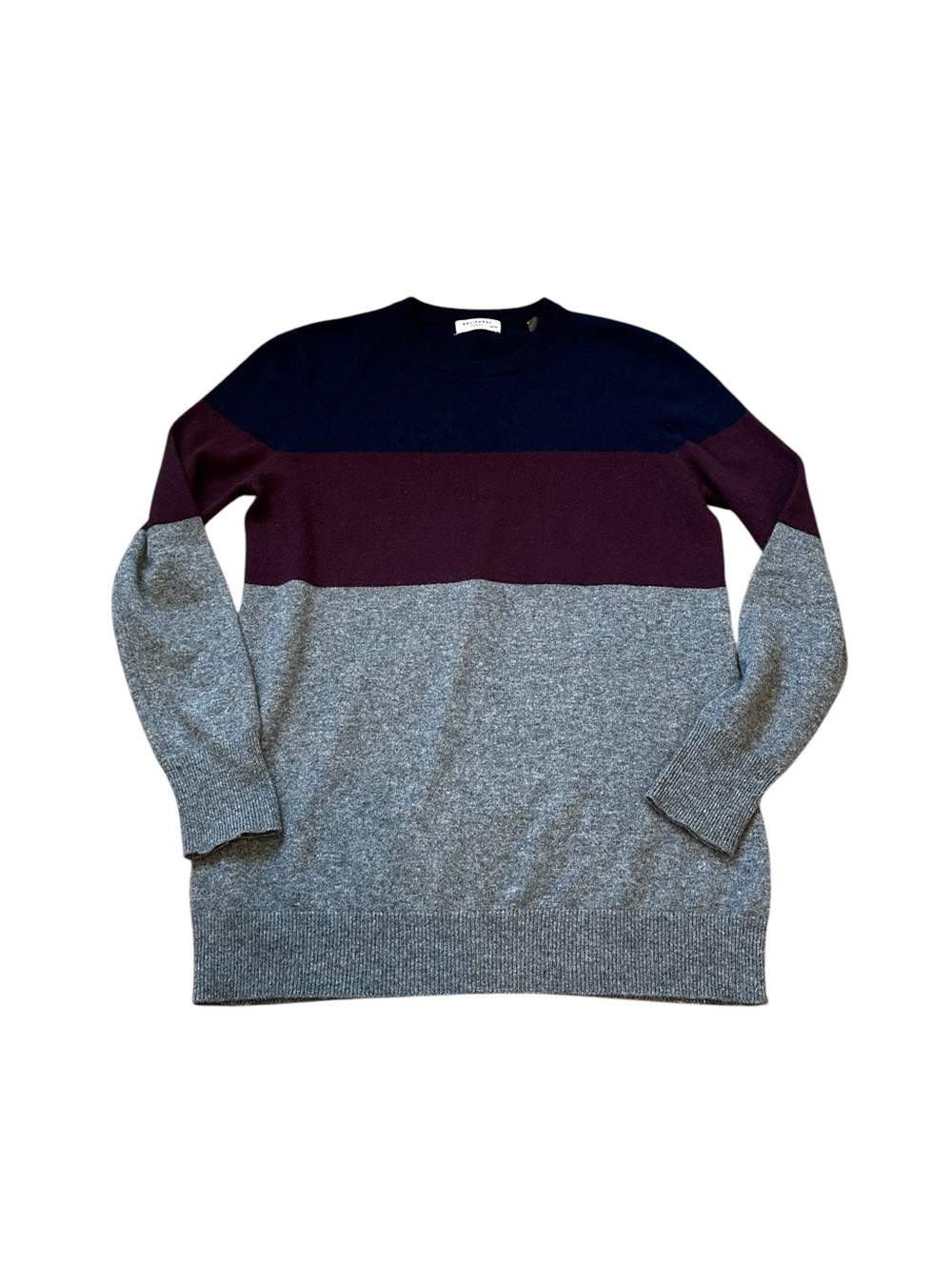 Equipment 100% Cashmere Sweater Crewneck Preppy Colorblock Quiet Luxury Capsule